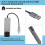 6-i-1 computerlydkort 5.1 USB ekstern multifunktionslydkonverter til bærbar computer aluminium 6