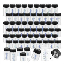 60 buc sticle de vopsea de retuș cu pensulă aplicatoare și capace, 2 oz, capacitate 1 lichid, plastic pentru fixarea pietrei de perete