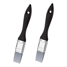 2 bucăți silicon pictură pensulă culoare Shaper instrument plat flexibil acrilic art instrumente pensule (1 inch lățime)