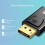 4K Dp til HDMI-kompatibel videoadapter Displayport han computer tv skærm konverter til pc 7
