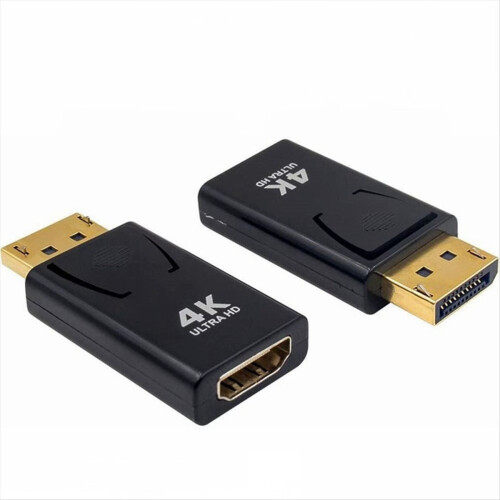 4K Dp til HDMI-kompatibel videoadapter Displayport han computer tv skærm konverter til pc 1