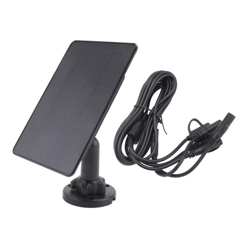 12V/1A 6V/2A solpanel Micro-USB+Typ-C utomhusbatterier laddningspaneler för säkerhetskamera hembelysningssystem