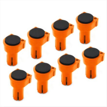 8 topes de espiga para banco de trabajo, de nailon antideslizante, de goma EVA, para clip de escritorio con orificio de 20 mm.