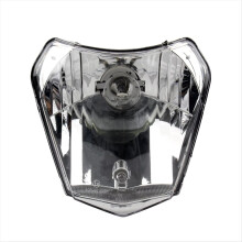 For EXC XC SX XCW EXCF SXW SXF 2015-2021 Motorsykkel Halogen Frontlykt Terrengsykkel Frontlyktdeler, Svart og Sølv