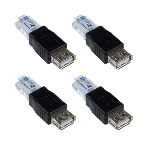 Adaptér 4X USB A/M Ethernet RJ45 (samice/samec)