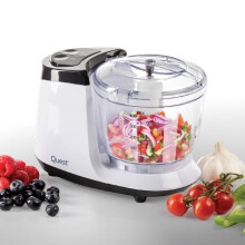 Quest Mini Food Processor / 400ml Capacity / Electric Fruit & Vegetable Chopper for Kitchen / Stainless Steel Dual Blade / 2 Speed Settings / 350W