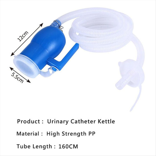 Urinol portátil para homens e mulheres, com capacidade de 2000ml, à prova de derramamento e com tubo de 160cm (63 polegadas). 1