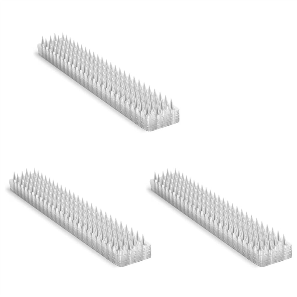 30X Spikes Repeller Cat Plastic Bird Repellent Anti Pigeon Anti-Bird Squirrel Garden Fences Control Transparent 4851800054481