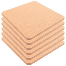 Cork Trivet, 6 Pcs High Density Thick Square Trivets for Hot Dishes, 8 Inch Multifunctional Coaster