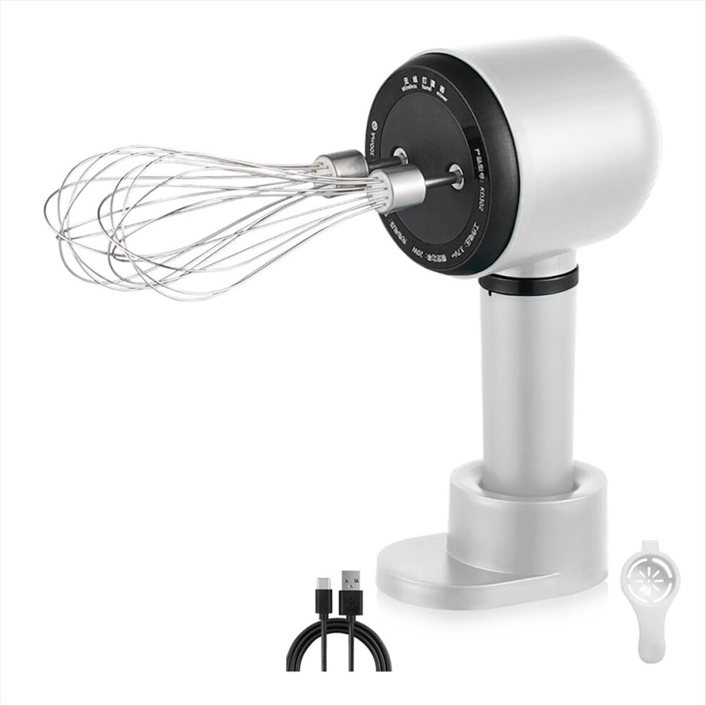 Electric Hand Mixer,Wireless Portable Whisk with Rechargeable 3 Speeds and 2 for Baking Milk Cream