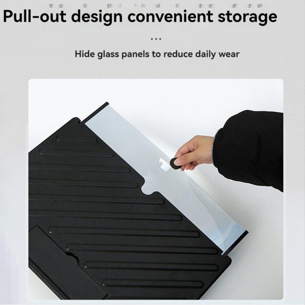 Black 20 Inch Screen Magnifier 3D Hd Phone Magnification Projector Compatible With All Smartphones,