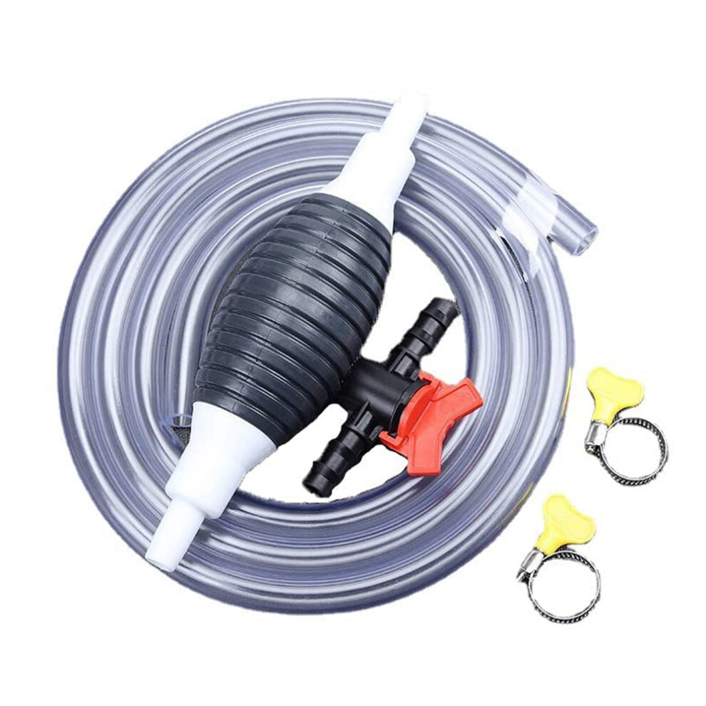 Multifunction Liquid Sucker Pump, Manual Fuel Transfer Pump Gasoline Siphon Hose, Portable (1Meter) 4851800063223