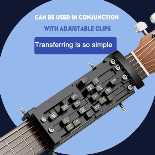 Guitar Chord Trainer for Beginners - Portable Practice Tool with Learning System Chords and Scales 1