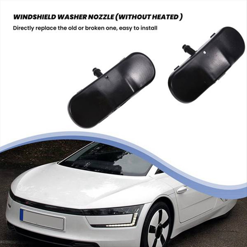 2Pcs Windshield Windscreen Washer Nozzle Spray Jet 2Kd955985 For Vw Jetta Golf Mk5 Mk6 Passat B6 B7 Tiguan Touareg 4851800067450