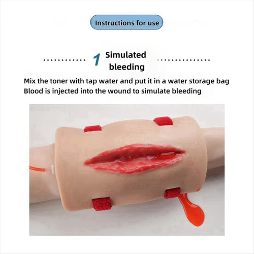Trauma Simulated Wound Practice Module for Nurse Training & Schools Featuring Hemostasis First-Aid Manikins 2