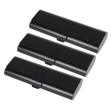 3X Slim Matte Hard Metal Etui na Okulary do Czytania Okulary Ochronne Czarne
