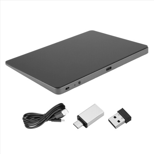 Bluetooth Touchpad Multifunktionsbevægelser Trackpad Genopladelig Trådløs til Bærbar PC iOS Mac, Sort 1