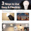 LED Rechargeable Light Bulbs with Remote E26 Battery Operated Bulb Smart RGB Changing Hook 7