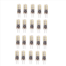 20X G4 LED Spot Light Bulb Lamp 1.5W 24 SMD 3014 Warm White 12V DC
