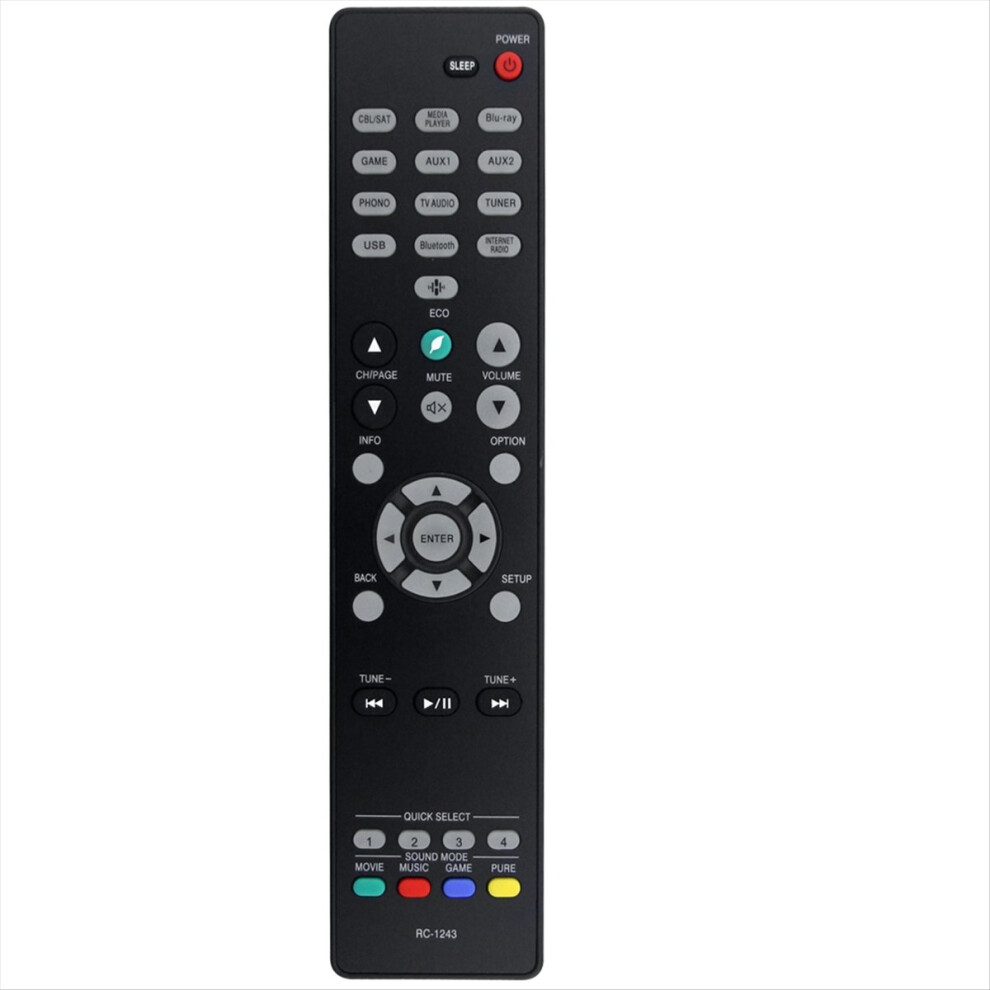 Replace Rc-1243 Remote Control For Denon Audio/Video Receiver 4851800081067