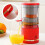 Automatic Separation Juicer Portable Juice Machine Electric Rechargeable Fruit Blender 7.4V Red 7