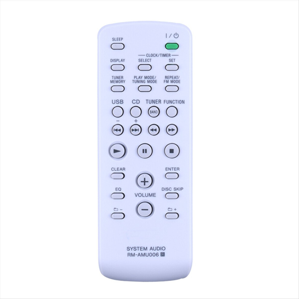Remote Control Replace Rm-Amu006 For Sony Mini Hi-Fi Component System Fst-Zux9 Lbt-Zux9 Mhc-Ex9 Mhc-Ex8 Mhc-Ec69 4851800081432