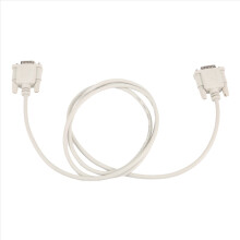 VGA DB15 dugasz - RS232 DB9 tűs adapterkábel / videografikus hosszabbító (fehér, 1,4 m)