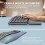 Ergonomic Wireless Keyboard with Wrist Rest BT Dual Mode Rechargeable Split for PC Windows 7/8/10 3