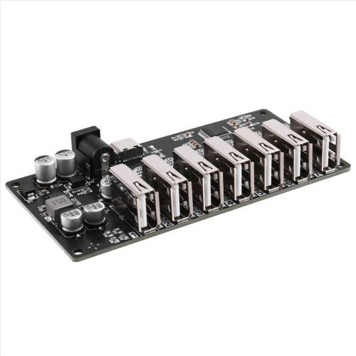 USB2.0 HUB Splitter USB2.0 HUB En-til-Syv HUB Modul Sort 2