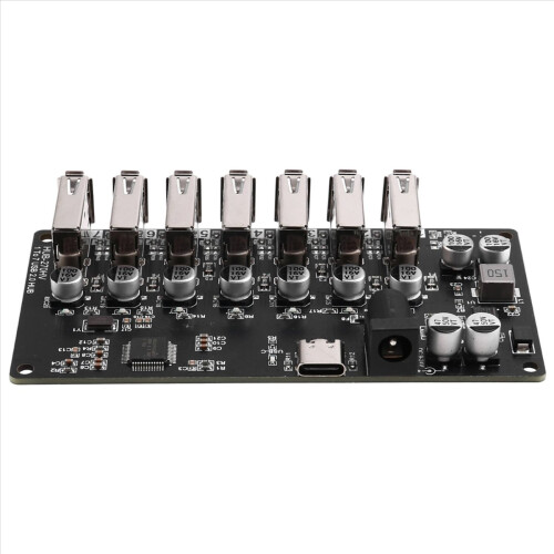 USB2.0 HUB Splitter USB2.0 HUB En-til-Syv HUB Modul Sort 1