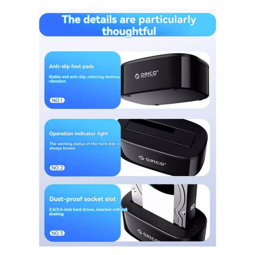 USB 3.2 HDD SSD Dockingstation Dual Bay EU-stik 2