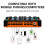 Κάρτα ήχου F999 Ultra Bluetooth με οθόνη αφής, κάρτα ήχου μίξης, λευκό 4