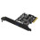 10 Gbps PCIe til USB 3.2 Gen 2 hubkort 4-ports desktopadapter 2
