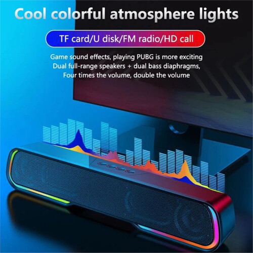 Trådløs Bluetooth-subwoofer-surroundlydbarhøyttaler 2