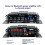 Amplificateur audio stéréo HiFi 4 canaux 12 V Bluetooth 5.0 USB 7