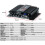 Amplificateur audio stéréo HiFi 4 canaux 12 V Bluetooth 5.0 USB 3