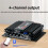 Amplificateur audio stéréo HiFi 4 canaux 12 V Bluetooth 5.0 USB 6