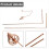 3Pcs/Set Copper Dowsing Rods Kit
3Pcs/Set Copper Dowsing Rods 2