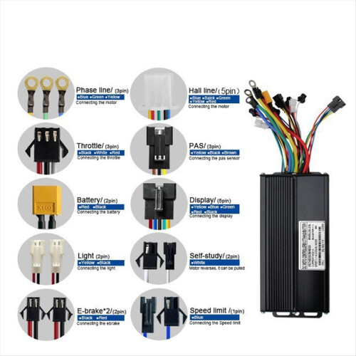 36/48V/52V E-Bike 45A 1000/1500/2000W Three-Mode Ebike Sine Wave Controller 2