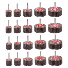 20 Pcs Abrasive Flap Wheel Sander 1/4 Inch Shank