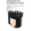 Ψύκτρα CPU TE-55 με 6 αγωγούς θερμότητας LGA1700 AM5 AM4, μαύρο 6
