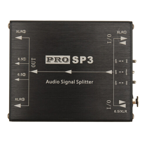 XLR Balanced Audio Splitter 1 in 3 Out with Isolator