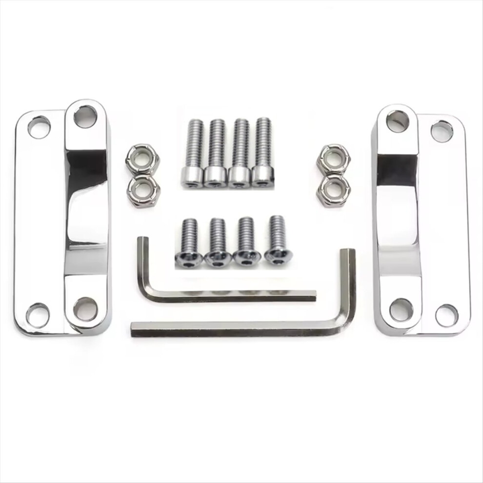 Chrome Front Riser Spacer Bracket