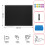Chalkboard black magnetic surface aluminium frame 120x90 cm 2