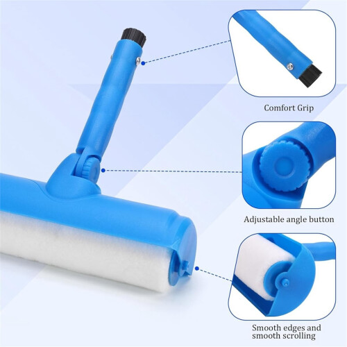 Ceiling Paint Roller No Drip Kit,6FT Extension Pole Included. 2