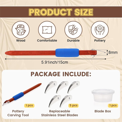 Pottery Carving Tools Set 1