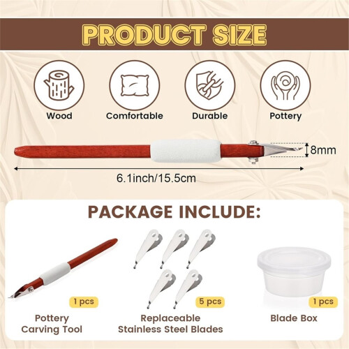 Pottery Carving Tools Set 1