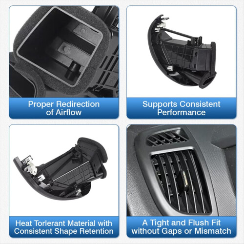 Air Conditioning Vent Assembly A/C Dashboard Vent for LHD Left 2