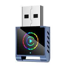 Bezprzewodowy adapter samochodowy CarPlay Android 2w1 RGB Smart AI Box B