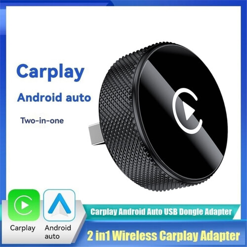 Bezprzewodowy adapter CarPlay Android Auto USB 2w1 Dongle A 1